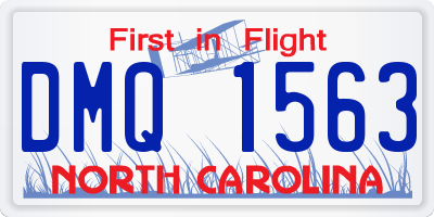 NC license plate DMQ1563