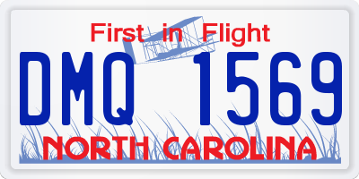 NC license plate DMQ1569