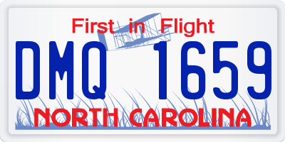 NC license plate DMQ1659