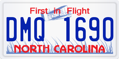 NC license plate DMQ1690