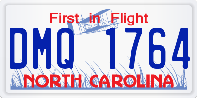 NC license plate DMQ1764