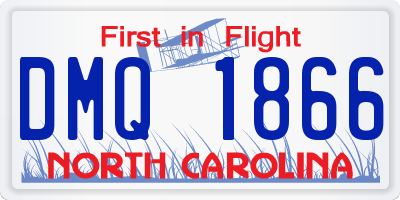 NC license plate DMQ1866