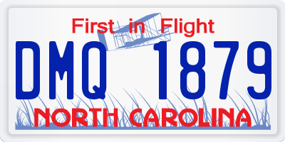 NC license plate DMQ1879