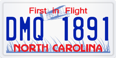NC license plate DMQ1891