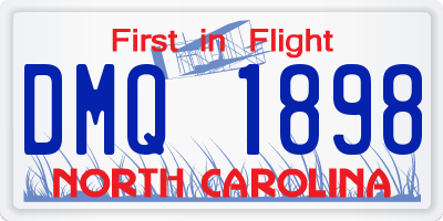 NC license plate DMQ1898