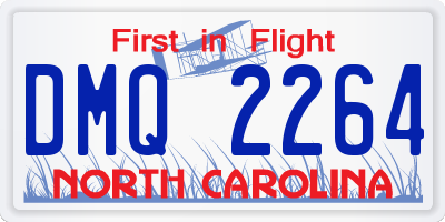 NC license plate DMQ2264