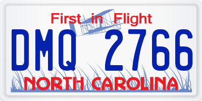 NC license plate DMQ2766