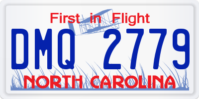 NC license plate DMQ2779