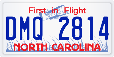 NC license plate DMQ2814