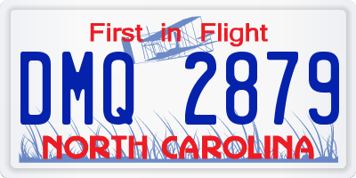 NC license plate DMQ2879