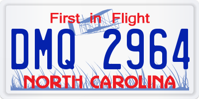NC license plate DMQ2964
