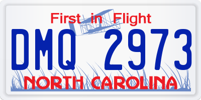 NC license plate DMQ2973