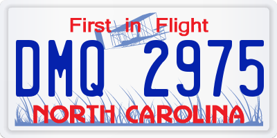 NC license plate DMQ2975