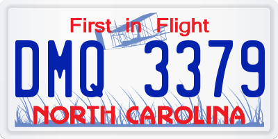 NC license plate DMQ3379
