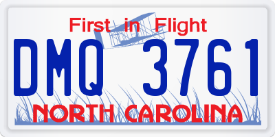 NC license plate DMQ3761