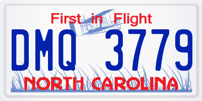 NC license plate DMQ3779