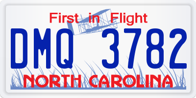 NC license plate DMQ3782