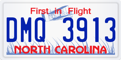 NC license plate DMQ3913