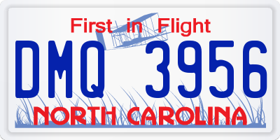 NC license plate DMQ3956