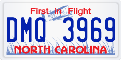 NC license plate DMQ3969