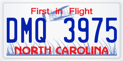 NC license plate DMQ3975