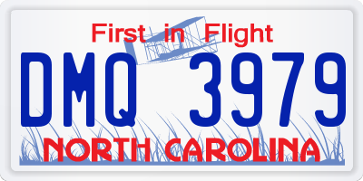 NC license plate DMQ3979