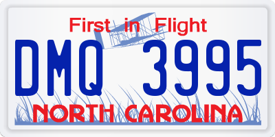 NC license plate DMQ3995
