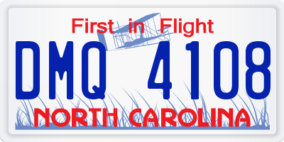 NC license plate DMQ4108