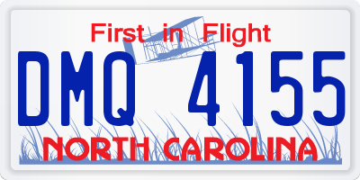 NC license plate DMQ4155