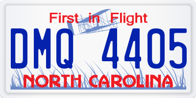NC license plate DMQ4405