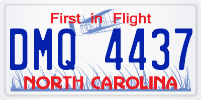 NC license plate DMQ4437