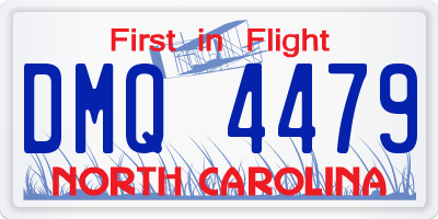 NC license plate DMQ4479