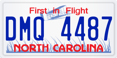 NC license plate DMQ4487