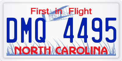 NC license plate DMQ4495