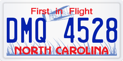 NC license plate DMQ4528