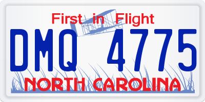 NC license plate DMQ4775