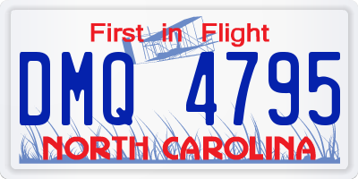 NC license plate DMQ4795