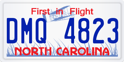 NC license plate DMQ4823