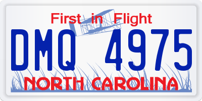 NC license plate DMQ4975