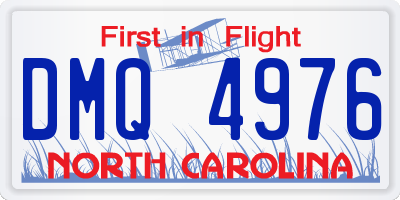 NC license plate DMQ4976