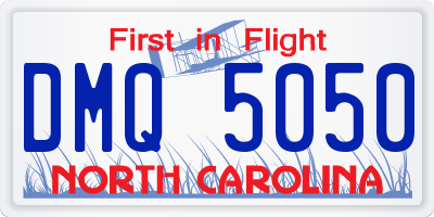 NC license plate DMQ5050