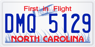 NC license plate DMQ5129