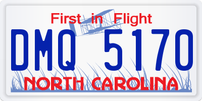 NC license plate DMQ5170