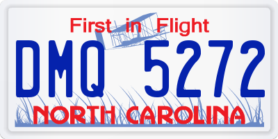 NC license plate DMQ5272