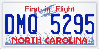 NC license plate DMQ5295