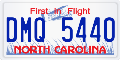 NC license plate DMQ5440