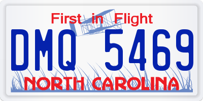 NC license plate DMQ5469