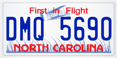 NC license plate DMQ5690