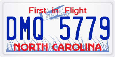 NC license plate DMQ5779