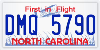 NC license plate DMQ5790